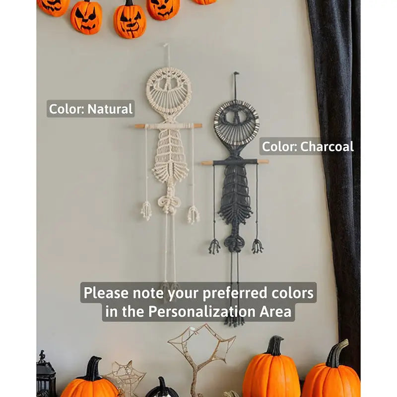 Gothic Tassel Skull Decorative Wall Hangings - Luna Nest